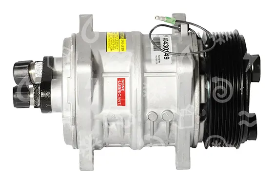 kompresor UNI ZEXEL TM 13 XS, řem.119 mm, poly-V8, 12V, horizont.bez oleje